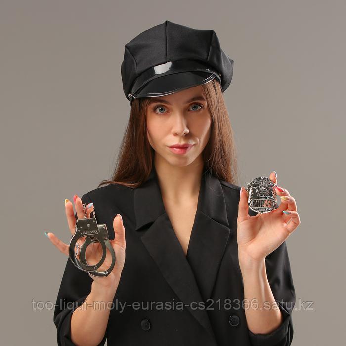 Карнавальный набор «Секс-полиция», шапка, наручники, значек