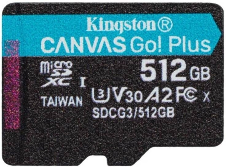 Карта памяти Kingston Canvas Go Plus SDCG3/512GBSP 512GB