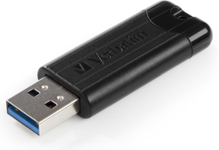 USB Flash карта Verbatim PinStripe 49316 16GB черный
