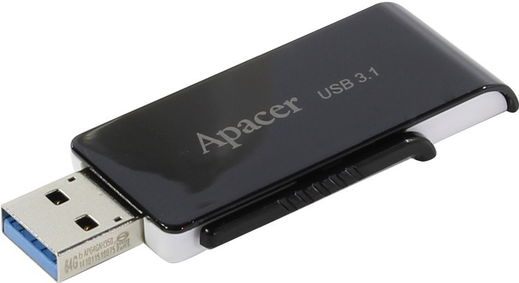USB Flash карта Apacer AH350 AP16GAH350B-1 16Gb черный - фото 1 - id-p94747082