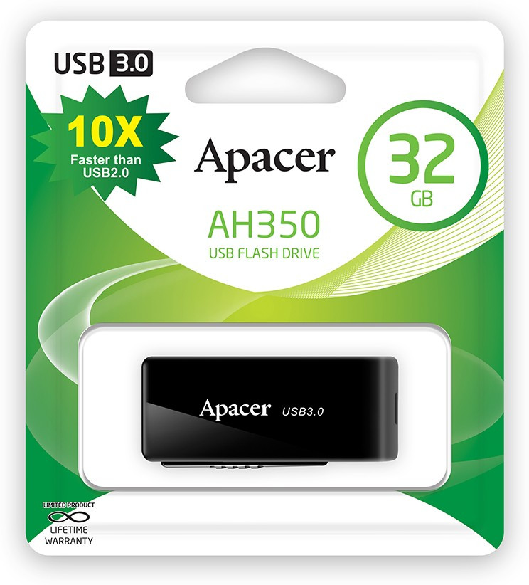 USB Flash карта Apacer AH350 AP32GAH350B-1 32Gb черный - фото 3 - id-p94747083