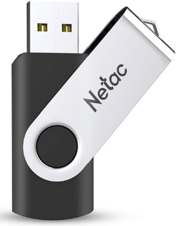 USB Flash карта Netac U505 32GB черный-серебристый
