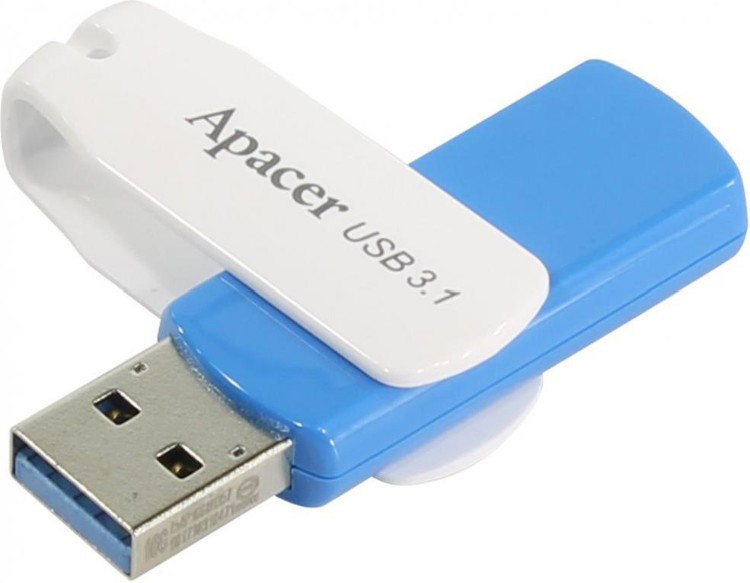 USB Flash карта Apacer AH357 AP32GAH357U-1 голубой-белый - фото 1 - id-p94747088