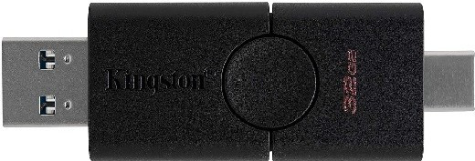 USB Flash карта Kingston DataTraveler Duo DTDE/32GB 32GB черный