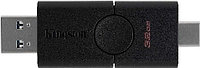 USB Flash карта Kingston DataTraveler Duo DTDE/32GB 32GB черный