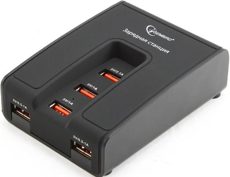 Зарядное устройство Gembird MP3A-PC-02 черный