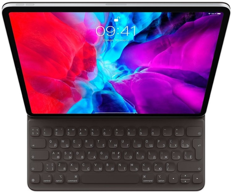 Чехол для планшета Apple Smart Keyboard для Apple iPad Pro 2020 MXNL2RS/A черный - фото 1 - id-p94747923