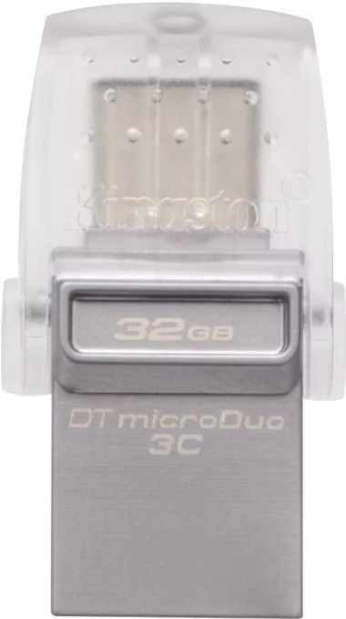 USB Flash карта Kingston DataTraveler microDuo 3C 32GB серебристый