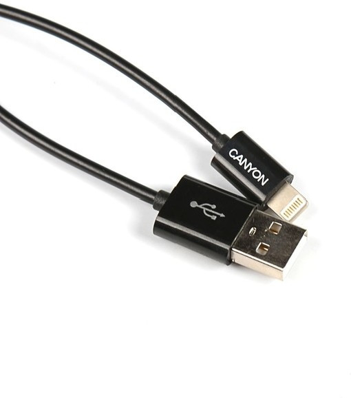 Кабель Canyon USB - Lightning 1 м CNE-CFI1B - фото 1 - id-p94748851