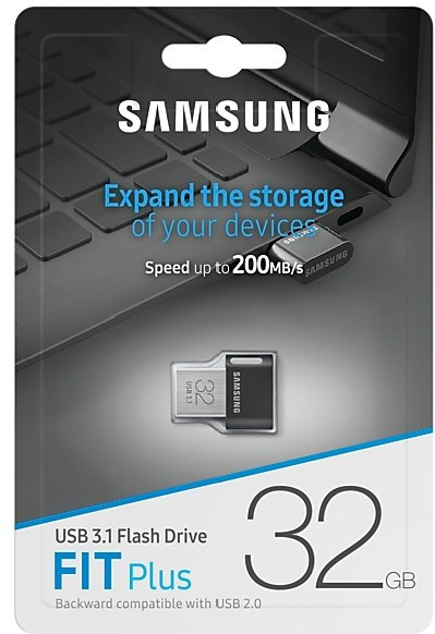 USB Flash карта Samsung FIT Plus 32Gb USB 3.1 черный - фото 5 - id-p94747189
