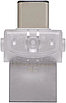 USB Flash карта Kingston DataTraveler microDuo 3C 64GB серебристый, фото 3