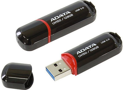 USB Flash карта ADATA DashDrive UV150 128Gb AUV150-128G-RBK черный