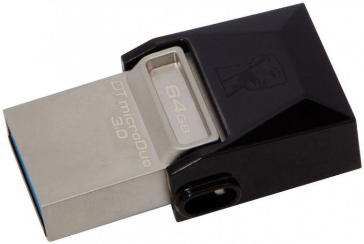 USB Flash карта Kingston DTDUO3 64GB черный - фото 2 - id-p94747228