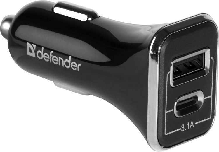 Зарядное устройство Defender UCC-33 черный - фото 1 - id-p94748959