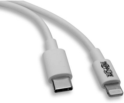 Кабель Tripp Lite USB Type-C - Lightning 0.9 м M102-003-WH