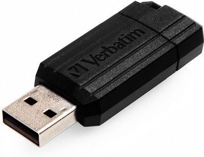 USB Flash карта Verbatim Pinstripe 049071 128Gb черный