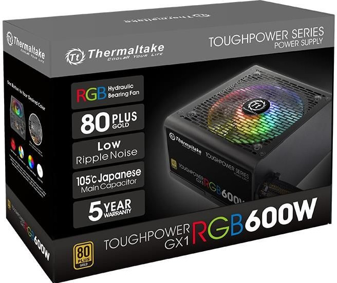 Блок питания Thermaltake Toughpower GX1 RGB 600W - фото 3 - id-p94747471