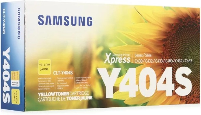 Картриджи Samsung CLT-Y404S желтый - фото 1 - id-p94747636