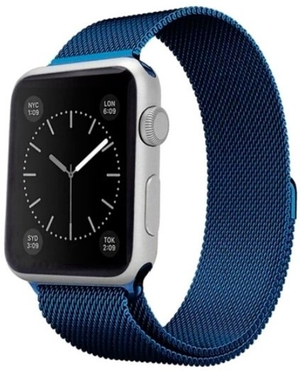 Ремешок A-case для Apple Watch 38mm синий - фото 1 - id-p94750325
