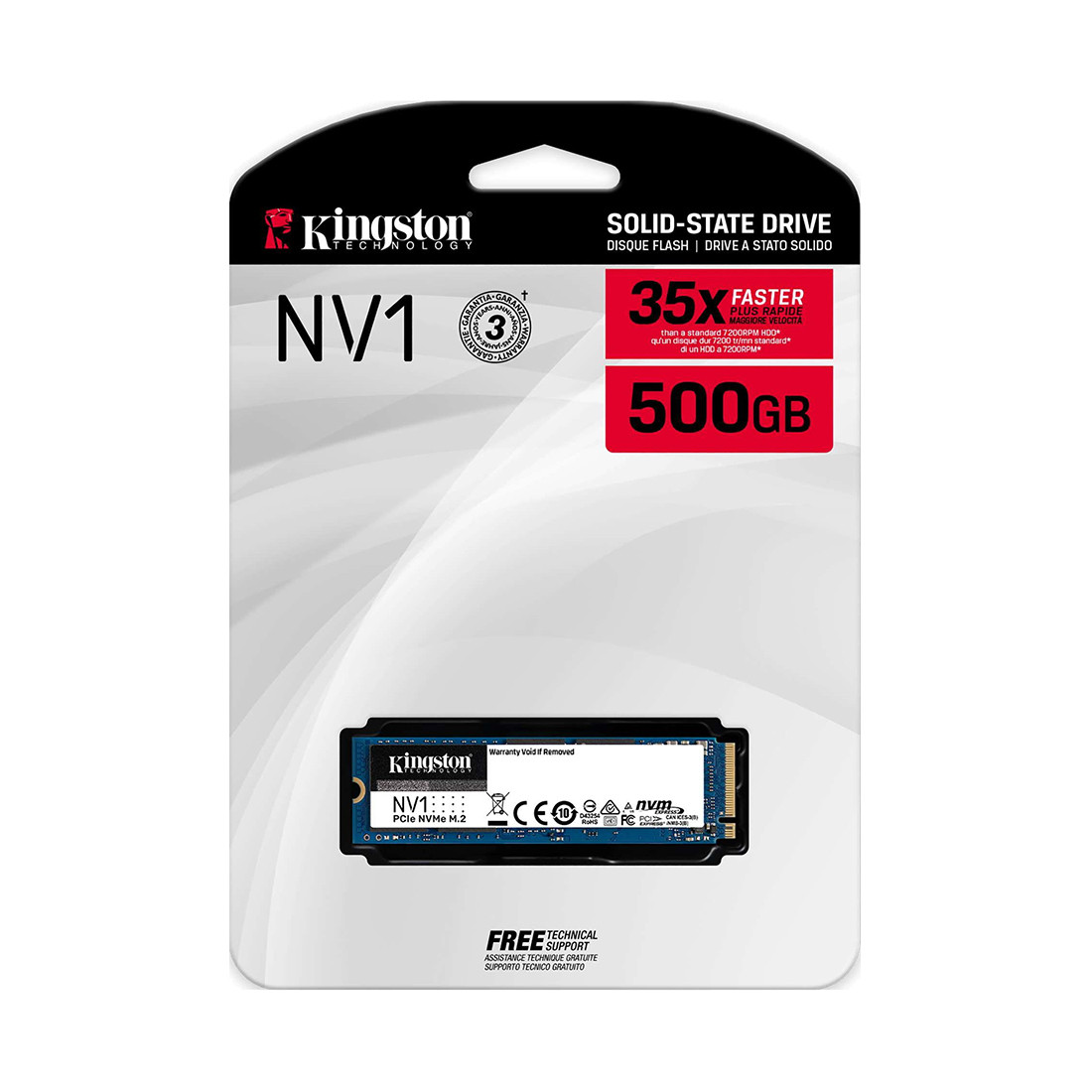 Твердотельный накопитель SSD 500Gb Kingston NV1 SNVS/500G