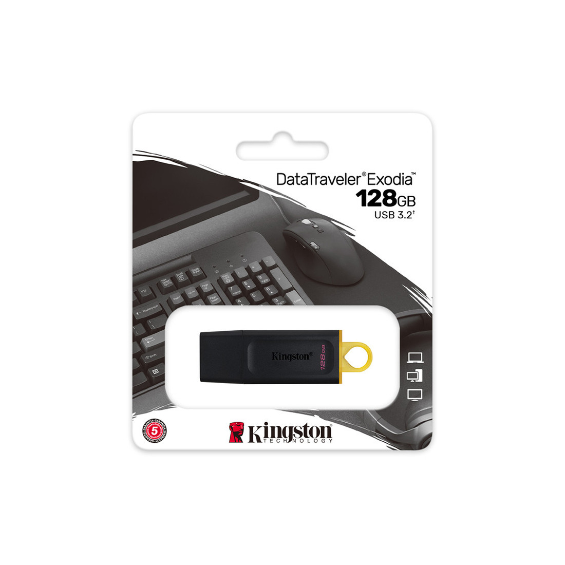 USB-накопитель Kingston DTX/128GB 128GB Чёрный - фото 3 - id-p84045639