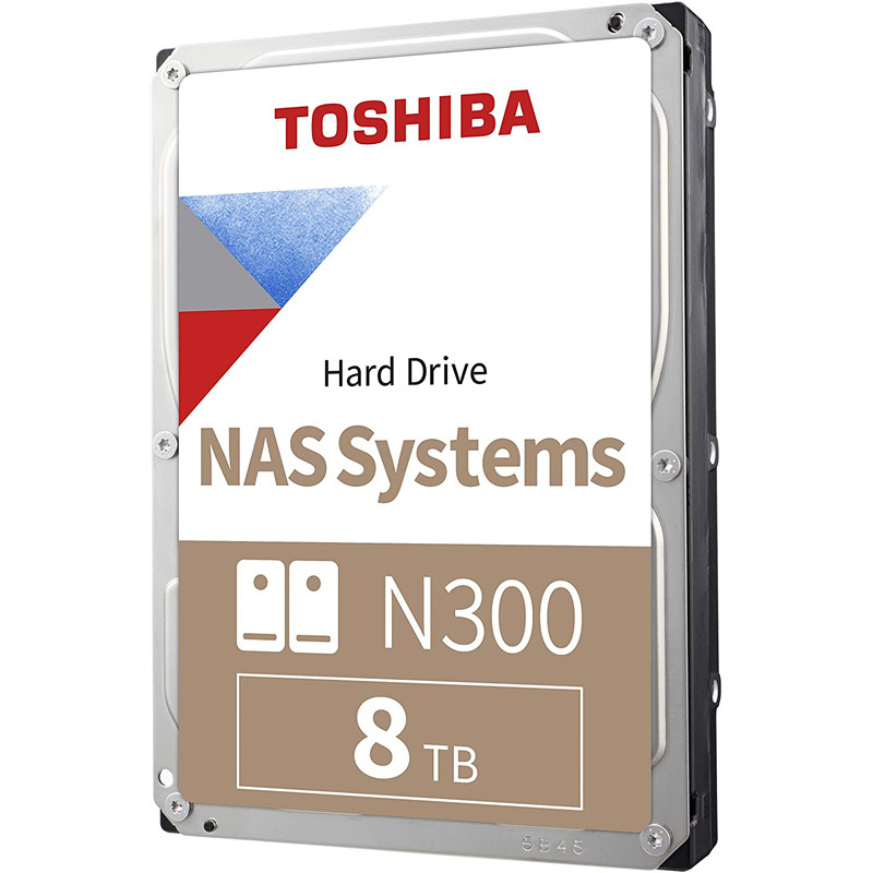 Жёсткий диск HDD 8 Tb Toshiba N300 HDWG180UZSVA 3.5" 7200rpm 256Mb