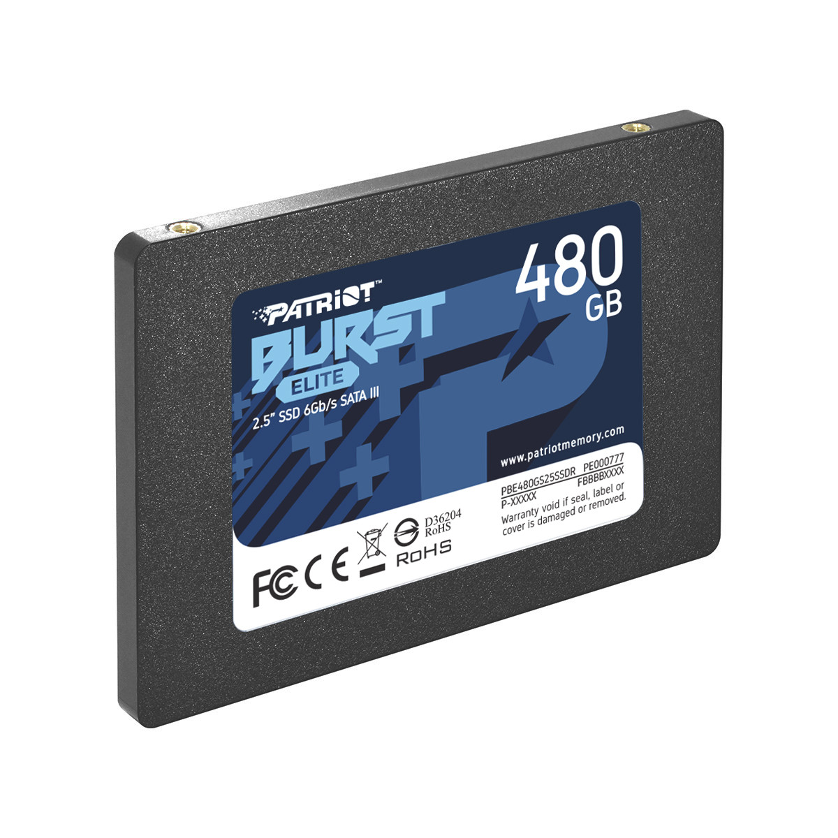Твердотельный накопитель SSD 480 Gb Patriot Burst Elite PBE480GS25SSDR 2.5"