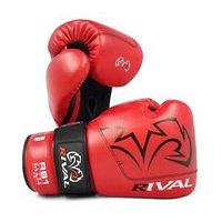 Боксерские перчатки Rival ( натуральная кожа ) цвет красный