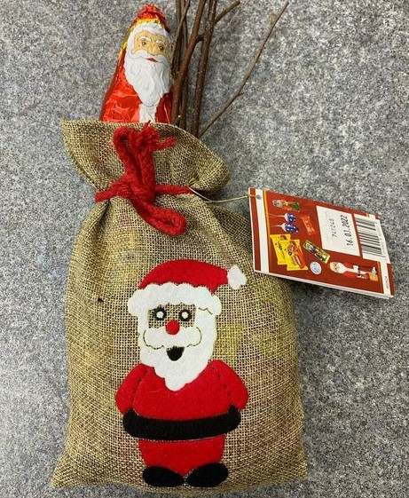 Мешочек с подарком Санта (Дед Мороз)