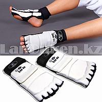 Защита стопы носки-футы для тхэквондо на липучках Dae do белые Размер L