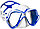Маска Mares X-Vision Ultra LiquidSkin CLBLWBLW 411052 синий, фото 2
