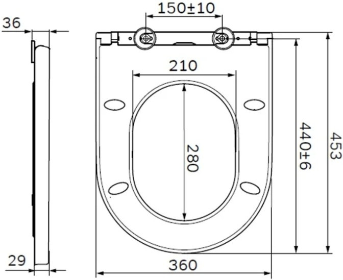 Сиденье AM.PM Spirit C707858WH - фото 2 - id-p94785482