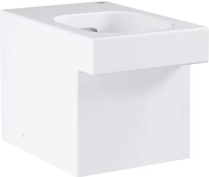 Унитаз напольный, приставной, безободковый, с крепежами, альпин-белый Grohe Cube Ceramic 3948500H
