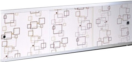 Экран под ванну Alavann Оптима Decor 046 геометрия квадраты бежевые 1.48 м