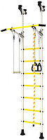 Шведская стенка ROMANA DSK Распорный с регулировкой и массажными ступенями белый-желтый