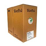 Shelbi SLC-UP5E04-6018 Кабель связи витая пара U/UTP, кат.5E 4х2х24AWG solid, PVC, 305м, зелёный, фото 2