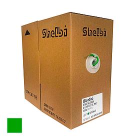 Shelbi SLC-UP5E04-6018 Кабель связи витая пара U/UTP, кат.5E 4х2х24AWG solid, PVC, 305м, зелёный