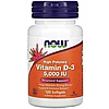 Витамины Now High Potency Vitamin D-3 5000 IU 120 капс
