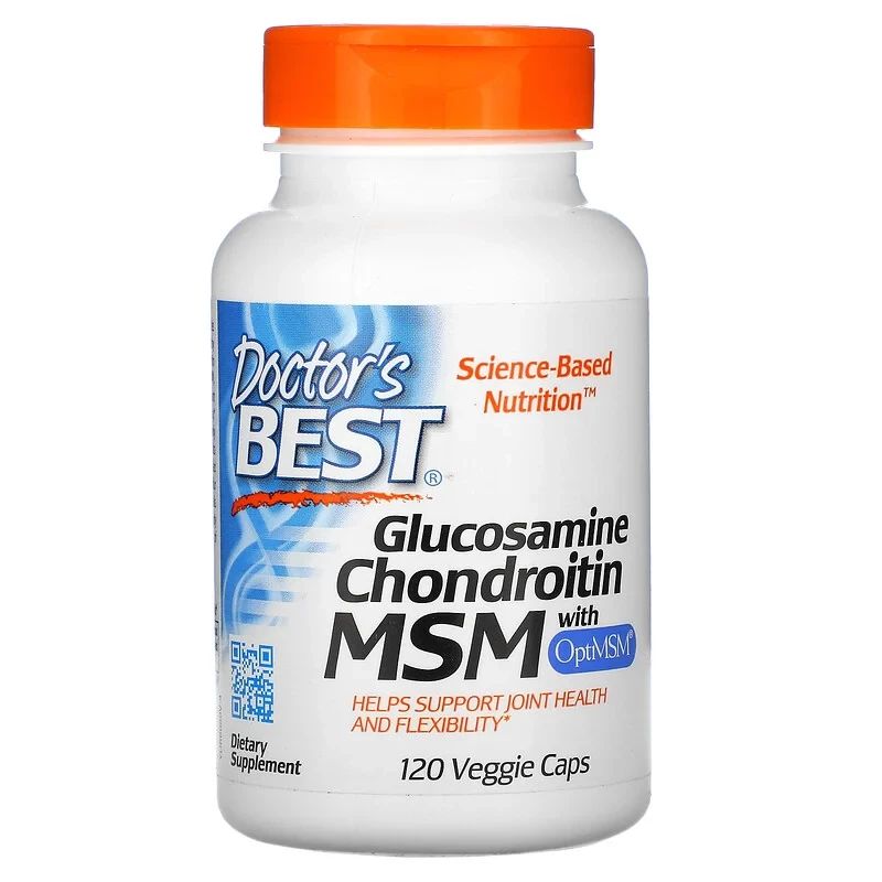 Витамины Doctor's Best Глюкозамин Хондратин Glucosamine Chondroitin MSM 120 капс