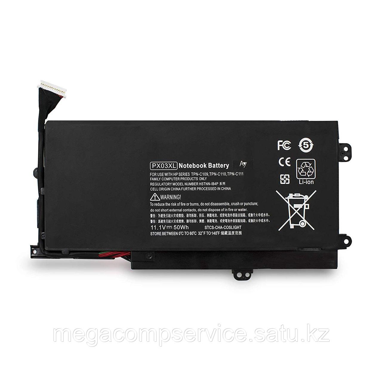 Аккумулятор для ноутбука HP ENVY TouchSmart 14-k/ PX03XL / 11,1 В/ 4350 мАч, черный, ORIGINAL - фото 1 - id-p94831869