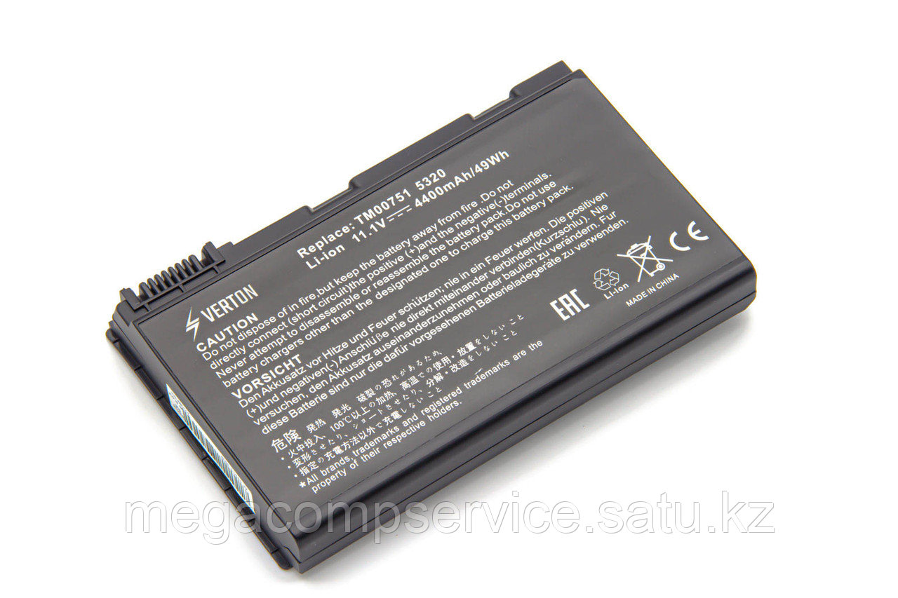 Аккумулятор для ноутбука Acer TM00742/ 11,1 В/ 4400 мАч, Verton