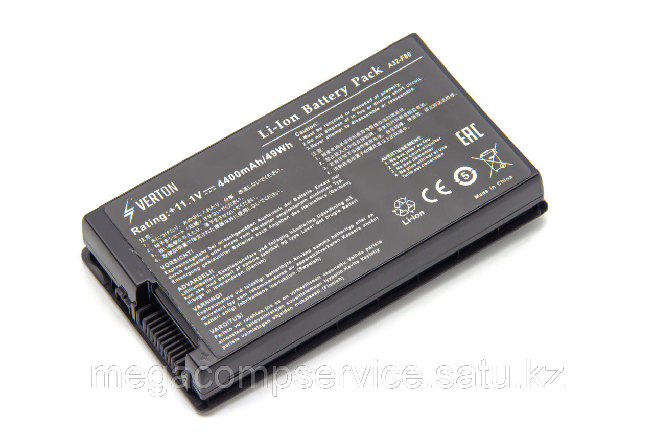 Аккумулятор для ноутбука Asus A32-F80/ 11,1 В/ 4400 мАч, Verton