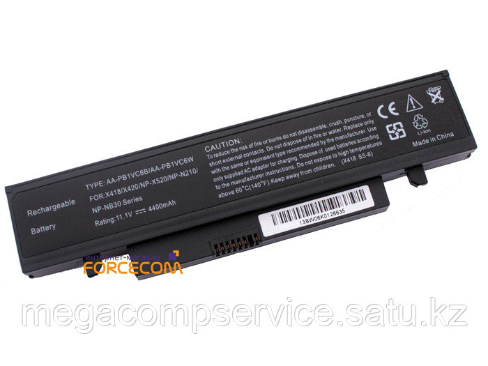 Аккумулятор для ноутбука Samsung N210/ 11,1 В/ 4400 мАч, черный