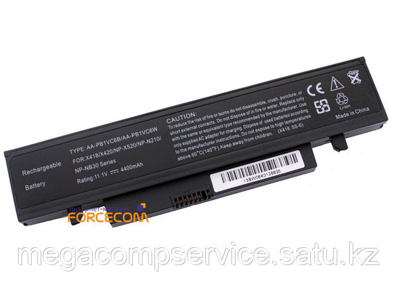 Аккумулятор для ноутбука Samsung N210/ 11,1 В/ 4400 мАч, черный, фото 2