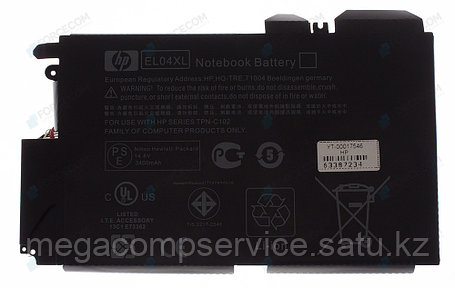 Аккумулятор для ноутбука HP ENVY 4-1000 (EL04)/ 14,8 В/ 3400 мАч, черный, фото 2