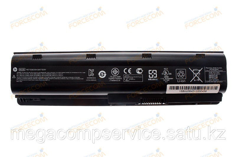 Аккумулятор для ноутбука HP/ Compaq G6/ CQ42 (MU06)/ 10,8 В (совместим с 11,1 В)/ 4400 мАч, черный.