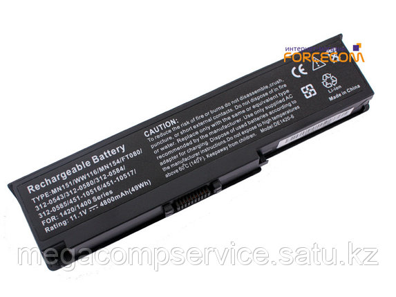 Аккумулятор для ноутбука Dell D1400/ 11,1 В/ 4800 мАч, черный, фото 2