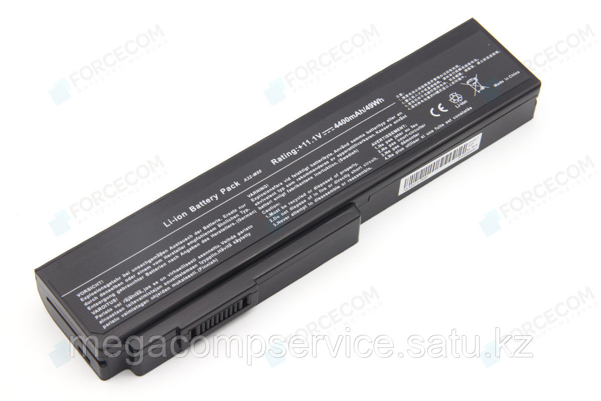 Аккумулятор для ноутбука Asus M50/ 11,1 В (совместим с 10,8 В)/ 4400 мАч, GW, черный