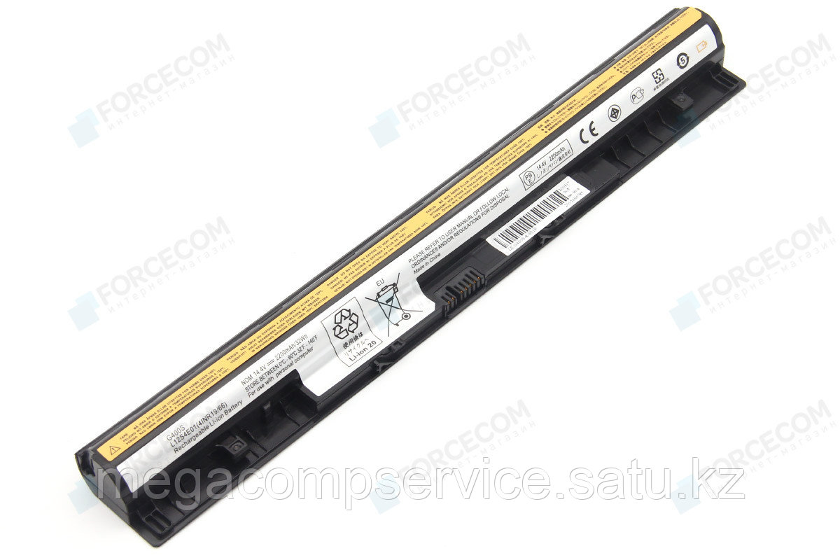 Аккумулятор для ноутбука Lenovo G400S/ 14.8 В (совместим с 14,4 В)/ 2200 мАч, GW, черный