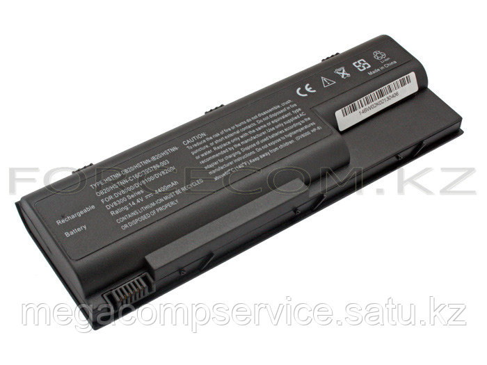 Аккумулятор для ноутбука HP/ Compaq DV8000/ 14,4 В/ 4400 мАч, черный